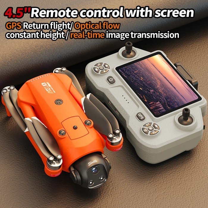 FLH AE20 MAX Drone Gimbal HD Camera 5G WIFI Remote Screen 22min Flight Professional Foldable Brushles Large Screen RC Quadcopter